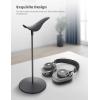 Lamicall Headphone Stand, Desktop Headset Holder – Desk Earphone Stand, for All Headsets Such as Airpods Max, HyperX Gaming Headphones, Beats/Sennheiser Music Headphones – Black(Black)