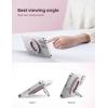Lamicall Magnetic Phone Grip for MagSafe Accessories – 2025 [Upgraded Strong Magnet] Finger Ring Holder, 1s Snap Pop Grip Socket Stand, Mag Safe Kickstand Accessories for iPhone 16 Pro Max, Androids(Pastel Pink)
