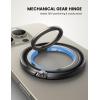 Lamicall Magnetic Phone Ring Grip for MagSafe – [4.4lbs Ultra Magnet] Finger Holder, Father’s Day for Father, 360° Metal Gear Hinge Ring Stand for iPhone 16 15 14 Pro Max, Cases, Mag Safe Accessories(Midnight Black)