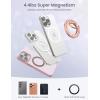 Lamicall Magnetic Phone Ring Grip for MagSafe – [4.4lbs Ultra Magnet] Finger Holder, Father’s Day for Father, 360° Metal Gear Hinge Ring Stand for iPhone 16 15 14 Pro Max, Cases, Mag Safe Accessories(Rose Gold)