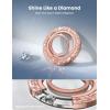 Lamicall Magnetic Phone Ring Grip for MagSafe – [4.4lbs Ultra Magnet] Finger Holder, Father’s Day for Father, 360° Metal Gear Hinge Ring Stand for iPhone 16 15 14 Pro Max, Cases, Mag Safe Accessories(Rose Gold)