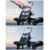 Lamicall Motorcycle Bike Phone Mount – [No Block Camera] [1s Lock] Bike Cell Phone Holder Clamp, Bicycle Scooter Handlebar Clip, for iPhone 17 16 15 14 Pro Max, Galaxy S25 S24 Ultra, 4.7-7″ Phones(Black)