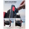 Lamicall Motorcycle Bike Phone Mount – [No Block Camera] [1s Lock] Bike Cell Phone Holder Clamp, Bicycle Scooter Handlebar Clip, for iPhone 17 16 15 14 Pro Max, Galaxy S25 S24 Ultra, 4.7-7″ Phones(Red)
