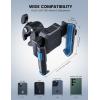 Lamicall Motorcycle Phone Mount Holder – [Camera Friendly] [1s Lock] Bike Phone Holder Handlebar Clamp, Bicycle Scooter Phone Clip, for iPhone Air, 17, 16, 15 Pro Max, Galaxy S25 Ultra, 4.7-7″ Phones(Blue)