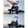 Lamicall Motorcycle Phone Mount Holder – [Camera Friendly] [1s Lock] Bike Phone Holder Handlebar Clamp, Bicycle Scooter Phone Clip, for iPhone Air, 17, 16, 15 Pro Max, Galaxy S25 Ultra, 4.7-7″ Phones(Black)