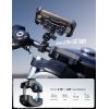Lamicall Motorcycle Phone Mount Holder – [Dual Vibration Dampener] [Metal Adjustment Arm] Motorcycle Cell Phone Holder, Bike Handlebar Phone Mount, for iPhone 16/15/ 14/13 Pro Max, 4.7-6.7″ Phones(Black)