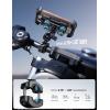 Lamicall Motorcycle Phone Mount Holder – [Dual Vibration Dampener] [Metal Adjustment Arm] Motorcycle Cell Phone Holder, Bike Handlebar Phone Mount, for iPhone 16/15/ 14/13 Pro Max, 4.7-6.7″ Phones(Blue)