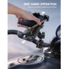 Lamicall Motorcycle Phone Mount Holder – [Dual Vibration Dampener] [Metal Adjustment Arm] Motorcycle Cell Phone Holder, Bike Handlebar Phone Mount, for iPhone 16/15/ 14/13 Pro Max, 4.7-6.7″ Phones(Green)