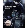 Lamicall Motorcycle Phone Mount Holder – [Dual Vibration Dampener] [Metal Adjustment Arm] Motorcycle Cell Phone Holder, Bike Handlebar Phone Mount, for iPhone 16/15/ 14/13 Pro Max, 4.7-6.7″ Phones(Blue)