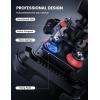 Lamicall Motorcycle Phone Mount Holder – [Dual Vibration Dampener] [Upgrade Handlebar Clip] Motorcycle Cell Phone Holder, Bike Phone Mount, Fit iPhone 16/15/14/13 Pro Max, 4.7-6.7″ Phones, Black(Red)