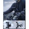 Lamicall Motorcycle Phone Mount Holder – [Dual Vibration Dampener] [Upgrade Handlebar Clip] Motorcycle Cell Phone Holder, Bike Phone Mount, Fit iPhone 16/15/14/13 Pro Max, 4.7-6.7″ Phones, Black(Black)