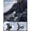 Lamicall Motorcycle Phone Mount Holder – [Dual Vibration Dampener] [Upgrade Handlebar Clip] Motorcycle Cell Phone Holder, Bike Phone Mount, Fit iPhone 16/15/14/13 Pro Max, 4.7-6.7″ Phones, Black(Green)