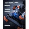Lamicall Motorcycle Phone Mount Holder – [Dual Vibration Dampener] [Upgrade Handlebar Clip] Motorcycle Cell Phone Holder, Bike Phone Mount, Fit iPhone 16/15/14/13 Pro Max, 4.7-6.7″ Phones, Black(Orange)