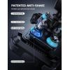 Lamicall Motorcycle Phone Mount Holder – [Dual Vibration Dampener] [Upgrade Handlebar Clip] Motorcycle Cell Phone Holder, Bike Phone Mount, Fit iPhone 16/15/14/13 Pro Max, 4.7-6.7″ Phones, Black(Blue)