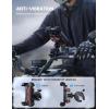 Lamicall Motorcycle Phone Mount Holder – [Dual Vibration Dampener] [Upgrade Handlebar Clip] Motorcycle Cell Phone Holder, Bike Phone Mount, Fit iPhone 16/15/14/13 Pro Max, 4.7-6.7″ Phones, Black(Red)