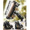 Lamicall Motorcycle Phone Mount Holder – [Metal Extension Arm] [Dual Vibration Dampener] Motorcycle Cell Phone Mount, Bike Bicycle Handlebar Phone Clamp, for iPhone 16/15/ 14 Pro Max, 4.7-6.7″ Phones
