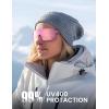Lamicall Polarized Sports Sunglasses for Women, Large UV400 Protection Sun Glasses, Running Cycling Baseball Hiking(Pink Frame-pink Lens)
