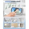 Lamicall Shower Phone Case Holder Waterproof – Bigger Size for More Phone(4″-7″), Clearer Sound Shower Bathroom Bathtub Accessories, IPX6 Waterproof Wall Mount for iPhone 16 Pro Max, S25 Ultra(Snow White)