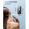 Lamicall Shower Phone Case Holder Waterproof – Bigger Size for More Phone(4″-7″), Clearer Sound Shower Bathroom Bathtub Accessories, IPX6 Waterproof Wall Mount for iPhone 16 Pro Max, S25 Ultra(Snow White)
