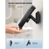 Lamicall Shower Phone Case Holder Waterproof – Bigger Size for More Phone(4″-7″), Clearer Sound Shower Bathroom Bathtub Accessories, IPX6 Waterproof Wall Mount for iPhone 16 Pro Max, S25 Ultra(Classic Black)