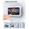 Lamicall Shower Phone Holder Waterproof – 480° Rotatable Retractable Adjustable Shower iPhone Case Holder, Bathroom Wall Phone Mount Stand Water Proof Anti Fog Case, Accessories for 4-7″ Cellphones(Snow White)