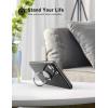 Lamicall Silver Cell Phone Ring Finger Stand – Phone Ring Grip Holder Kickstand, Metal Grip Hook Work with Magnetic Car Mount, Compatible with iPhone 16 15 Pro Max Plus XR, Smartphone Accessories(Sliver-02)