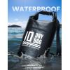 Lamicall Small Dry Bag, Waterproof Bag – [Durable & Floating] 5L/10L/20L/30L/40L Water Proof Bag with Waterproof Phone Pouch, Keeps Gear Dry Sack for Kayak Swim Boat Paddle Boarding Hiking Fishing(Black)