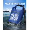 Lamicall Small Dry Bag, Waterproof Bag – [Durable & Floating] 5L/10L/20L/30L/40L Water Proof Bag with Waterproof Phone Pouch, Keeps Gear Dry Sack for Kayak Swim Boat Paddle Boarding Hiking Fishing(Navy Blue)
