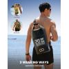 Lamicall Small Dry Bag, Waterproof Bag – [Durable & Floating] 5L/10L/20L/30L/40L Water Proof Bag with Waterproof Phone Pouch, Keeps Gear Dry Sack for Kayak Swim Boat Paddle Boarding Hiking Fishing(Black)