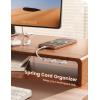 Lamicall Spring Cord Organizer, Office Desk Accessories – 12Pack Compact Desk Cable Management Holder Clips, Nightstand Phone Charging Cord Holder, 8mm Slot Adhesive Wire Organizer, White(White)