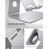 Lamicall Stand for Apple Watch Phone Holder 2 in 1 Desktop Stand Holder Charging Station Dock for Apple Watch SE Series 10/9/8/7/6/5/4/3/2 Ultra(sliver)