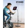 Lamicall Tablet Floor Stand Holder – Gooseneck Tablet Mount for Bed, 63″ Adjustable Height & 10.6lb Stable Base, for 4.7-13″ Tablets, iPad Pro 13/9.7, Air, Mini, Galaxy Tab, Kindle, Phones(Black)