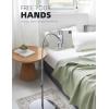 Lamicall Tablet Floor Stand Holder – Gooseneck Tablet Mount for Bed, 63″ Adjustable Height & 10.6lb Stable Base, for 4.7-13″ Tablets, iPad Pro 13/9.7, Air, Mini, Galaxy Tab, Kindle, Phones(Silver)
