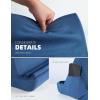 Lamicall Tablet Pillow Holder Stand – Tablet Pillow Soft Pad Dock for Lap, Bed and Desk with Pocket & 4 Viewing Angles, for iPad Pro 13, 11, 12.9, Air, Mini, Kindle, iPhone, 4-13″ Devices, Black(Royal Blue)