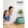 Lamicall Tablet Pillow Holder Stand – Tablet Pillow Soft Pad Dock for Lap, Bed and Desk with Pocket & 4 Viewing Angles, for iPad Pro 13, 11, 12.9, Air, Mini, Kindle, iPhone, 4-13″ Devices, Black(Green)