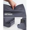 Lamicall Tablet Pillow Holder Stand – Tablet Pillow Soft Pad Dock for Lap, Bed and Desk with Pocket & 4 Viewing Angles, for iPad Pro 13, 11, 12.9, Air, Mini, Kindle, iPhone, 4-13″ Devices, Black(Gray)