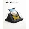Lamicall Tablet Pillow Holder Stand – Tablet Pillow Soft Pad Dock for Lap, Bed and Desk with Pocket & 4 Viewing Angles, for iPad Pro 13, 11, 12.9, Air, Mini, Kindle, iPhone, 4-13″ Devices, Black(Black)