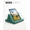 Lamicall Tablet Pillow Holder Stand – Tablet Pillow Soft Pad Dock for Lap, Bed and Desk with Pocket & 4 Viewing Angles, for iPad Pro 13, 11, 12.9, Air, Mini, Kindle, iPhone, 4-13″ Devices, Black(Green)