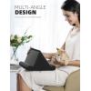 Lamicall Tablet Pillow Holder Stand – Tablet Pillow Soft Pad Dock for Lap, Bed and Desk with Pocket & 4 Viewing Angles, for iPad Pro 13, 11, 12.9, Air, Mini, Kindle, iPhone, 4-13″ Devices, Black(Black)