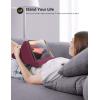 Lamicall Tablet Pillow Stand, Pillow Soft Pad for Lap – Tablet Holder Dock for Bed with 6 Viewing Angles, for 4-13″ Tablets, Like iPad Pro 11, 13, Air, Mini, Kindle, Galaxy Tab, E-Reader, Dark Gray(Purplish Red)