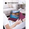 Lamicall Tablet Pillow Stand, Pillow Soft Pad for Lap – Tablet Holder Dock for Bed with 6 Viewing Angles, for 4-13″ Tablets, Like iPad Pro 11, 13, Air, Mini, Kindle, Galaxy Tab, E-Reader, Dark Gray(Purplish Red)