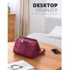 Lamicall Tablet Stand Pillow Holder – Tablet Pillow Soft Pad for Bed, Lap Phone Stand with Stylus Mount & Pocket, for iPad Pro 12.9, Air, Mini, Kindle, Galaxy Tab and 4-13″ Devices, Dark Grey(Dark Red)