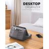 Lamicall Tablet Stand Pillow Holder – Tablet Pillow Soft Pad for Bed, Lap Phone Stand with Stylus Mount & Pocket, for iPad Pro 12.9, Air, Mini, Kindle, Galaxy Tab and 4-13″ Devices, Dark Grey(Dark Grey)
