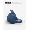 Lamicall Tablet Stand Pillow Holder – Tablet Pillow Soft Pad for Bed, Lap Phone Stand with Stylus Mount & Pocket, for iPad Pro 12.9, Air, Mini, Kindle, Galaxy Tab and 4-13″ Devices, Dark Grey(Royal Blue)