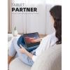 Lamicall Tablet Stand Pillow Holder – Tablet Pillow Soft Pad for Bed, Lap Phone Stand with Stylus Mount & Pocket, for iPad Pro 12.9, Air, Mini, Kindle, Galaxy Tab and 4-13″ Devices, Dark Grey(Royal Blue)