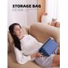 Lamicall Tablet Stand, Tablet Pillow Holder – [Case Friendly] Tablet Pillow Soft Pad with Pocket for Lap, Bed and Sofa, Compatible with iPad Pro, Air, Mini, Kindle, Galaxy and More 4-13″ Devices, Blue