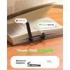 Lamicall [Thick-Book Friendly] 3Pack Silicone Automatic Bookmark – [Clear View] Book Marks for Reading Women Kids Men, Cute Book Page Markers Clip, Reading Accessories Gifts for Book Lovers(A-black)