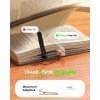 Lamicall [Thick-Book Friendly] 3Pack Silicone Automatic Bookmark – [Clear View] Book Marks for Reading Women Kids Men, Cute Book Page Markers Clip, Reading Accessories Gifts for Book Lovers(Beige)