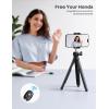 Lamicall Tripod for Camera – 3 in 1 Flexible Tripod for iPhone with Wireless Remote – iPhone Tripod Stand for Video Recording Vlogging Compatible with iPhone Samsung Go Pro, Small Digital Camera(Black)
