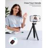 Lamicall Tripod for Camera – 3 in 1 Flexible Tripod for iPhone with Wireless Remote – iPhone Tripod Stand for Video Recording Vlogging Compatible with iPhone Samsung Go Pro, Small Digital Camera(NEW Upgraded Tripod for Camera – Dark Grey)